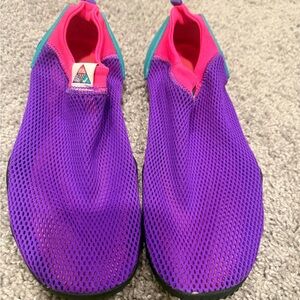 Nike Purple Mesh Slip-On Shoes water shoe
